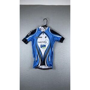 Hincapie Frazier Cycling Jersey Mens XS Blue Full Zip Short Sleeve Bike Shirt